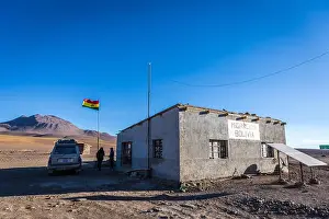 Bolivia Prints: The migration/custom house between Chile and Bolivia in Andes, close to Atacama Desert