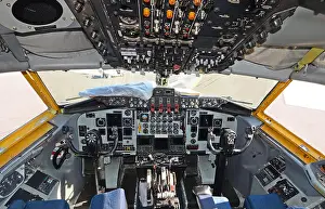 Instrumentation Prints: Military air tanker cockpit view of US Air Force KC-135