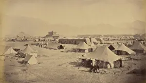 Military Camp Prints: Military camp; John Burke, British