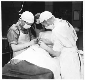 Wound Prints: During a military operation, a patient with a leg badly damaged by shrapnel receives anaesthetic