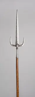 1530 Prints: Military Trident, 1530, Italian, Italy, Steel and wood (oak), L. 243.8 cm (96 in