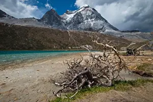 Mountainscape Prints: Milk Lake (4600m) at Mt. Chenresig (6032 m)
