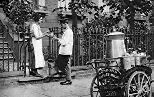 Hygienic Prints: Milkman, North London, 1926-1927. Artist: McLeish