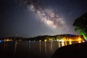 Softness Prints: Milky way over Groveland, California, United States