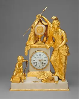Maker Prints: Minerva clock. Culture: British