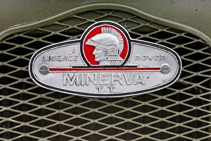 Scramble Prints: Minerva Land Rover radiator badge