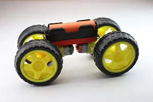 Solar Panels Prints: Mini Electric car working model made from hobby wheels