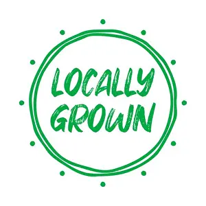 Ethical Prints: Minimal locally grown logo, stamp or symbol
