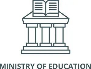 Auditorium Prints: Ministry of education vector line icon, linear concept, outline sign, symbol