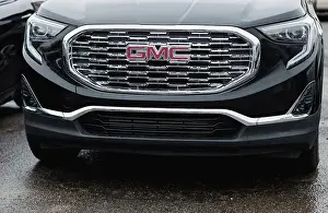 Dealer Prints: Minsk belarus, April 2022 - The new luxury GMC car. front view. auto headlights