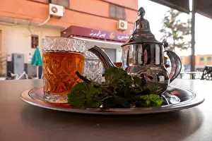 Maroc Prints: mint tea at terrace in Maroc