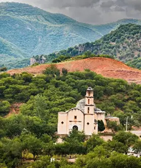 Mision Satevo, near Batopilas, Copper Canyon, Chihuahua, Mexico. Built by Jesuits, 1760-64