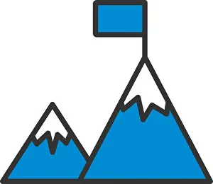 Editable Prints: Mission Icon. Editable Bold Outline With Color Fill Design. Vector Illustration