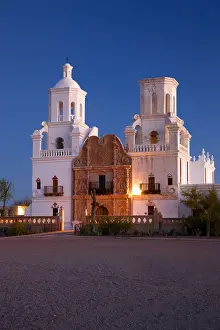 Tucson Prints: Mission San Xavier del Bac, (White Dove of the Desert) Tucson, Arizona