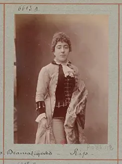 Mlle Barrault appeared in a studio portrait produced by Atelier Nadar for the Folies-Dramatiques production Rip in 1875