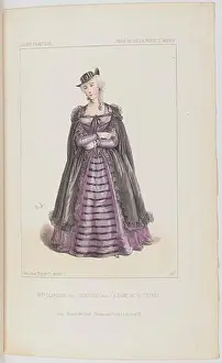 1844 Prints: Mlle Clarisse performs the role of Hortense in La dame de Saint-Tropez