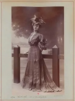 Comedy Prints: Mlle Marthe Régnier performs in the comedy Les trois anabaptistes at the Théâtre du Vaudeville in Paris on 12 September