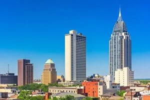 Images Dated 7th May 2016: Mobile, Alabama, USA downtown skyline in the afternoon