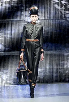 Catwalk Prints: A model on the catwalk during the Pam Hogg fashion show