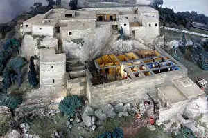 Journeys Prints: Model of the Palace of Odysseus, Stavros, Ithaca, Ionian Islands, Greece