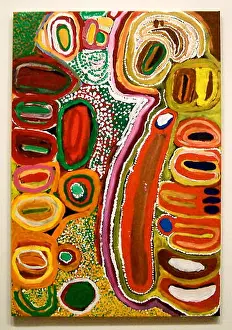 Australian Prints: Modern art painting by Australian aboriginal artist