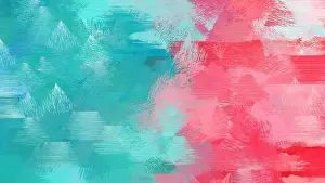 Brushed Prints: modern creative and rough painting with pastel magenta