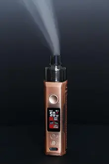 Atomizer Prints: A modern electronic device with a display and buttons for vaping