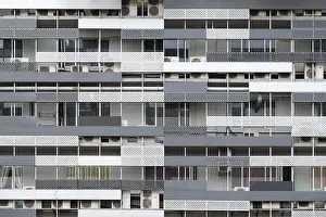 Hong Prints: Modern residential building facade downtown Kuala Lumpur