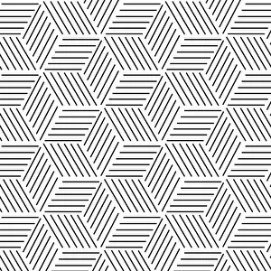 Regular Prints: Modern simple geometric vector seamless pattern on white background