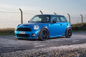 Motoring Prints: Modified R56 Mini Coopers compact British hot hatch car