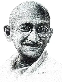 Mohandas Karamchand Gandhi Mahatma Gandhi drawing painting sketch