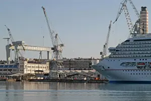 Friuli Venezia Giulia Prints: Monfalcone (Italy), shipyards Fincantieri