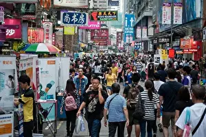 Mongkok or Mong Kok a very densely populated district in Hong Kong is a retail hub