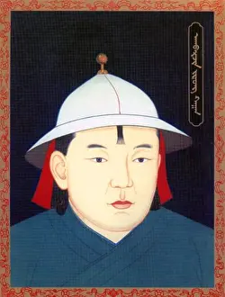 Mongolia Prints: Mongolia: Agbarjin (Agvarjin) Khan
