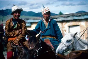 Visitor Prints: Mongolia Mongolians in traditional dress at the Naadam festival in Tsertserleg Arhangay province
