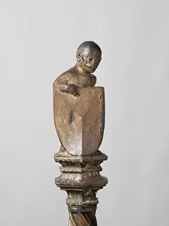 Balustrade Prints: Monkey Supporting an Escutcheon