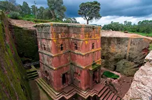 Rising Prints: Monolithic rock-cut Church of Bete Giyorgis or St