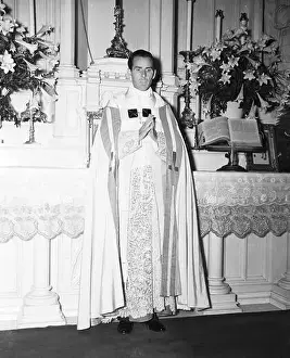 Solemn Prints: Monsignor Fulton J. Sheen, who performed the ceremony at the Ford-McDonnell Wedding, 1940