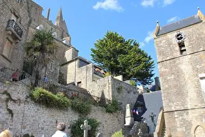 Abbey Prints: Mont Saint Michel Abbey in Normandy, France