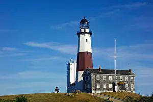 Long Island Prints: Montauk point lighthouse in long island New York