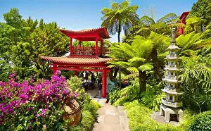 Torii Prints: Monte Palace Tropical Garden (Japanese garden) - Monte, Madeira Island, Portugal