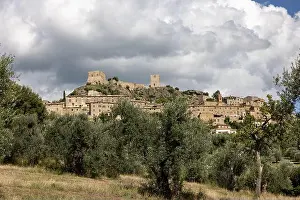 Fortification Prints: Montemassi a fortified village in the province of Grosseto. Tuscany. Italy