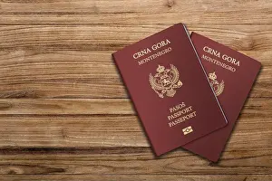 Citizenship Prints: The Montenegrin passport is the primary document of international travel issued by Montenegro