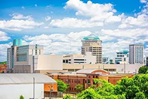 Montgomery, Alabama, USA downtown skyline in the afternoon