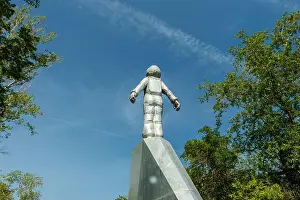 Sky Travel Prints: Monument to the first woman-cosmonaut Valentina Tereshkova