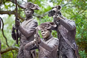 Savannah Prints: Monument to Haitian soldiers who fought in the American Revolutionary War in Savannah