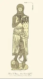 Mode Prints: Monumental brass of Robert de Buers