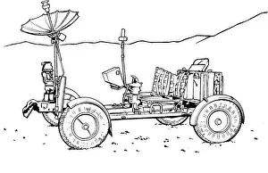 Moon Landing Prints: Moon buggy