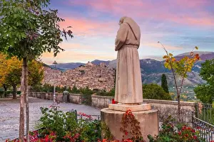 Morano Calabro, Italy n the Calabria region of southern Italy at dusk