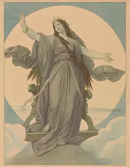 Emotional Expression Prints: Moritz von Schwind's painting Austrian Queen of the Night depicts a mythical